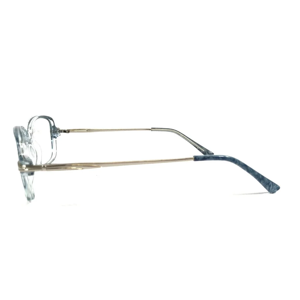 Clear Vision Eyeglasses Frames KAYLEE BLUE SILVER MIX Square Full Rim 51-15-130